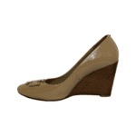 Tory Burch Nude Patent Leather Raleigh 90 mm Wedge Size 37.5 - Image 3