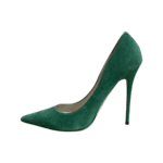 Jimmy Choo Anouk 120 Green Suede Pumps Size 38.5 - Image 5