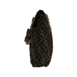 Fendi Tobacco Zucca Maxi Baguette Flap Shoulder Bag - Image 3