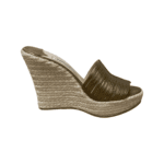 Jimmy Choo Gold Leather Espadrilles Wedge Sandals Size 39 - Image 7