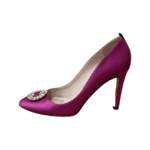 Sarah Jessica Parker Fuchsia Satin Pumps Size 42 - Image 5