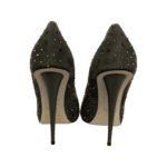 Giuseppe Zanooti Olive Green Crystal Embellished Suede Peep Toe Pumps Size 39 - Image 7