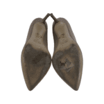 Charlotte Olympia Champagne Satin Silk & PVC Party Shoes 85 Pumps Size 37 - Image 8