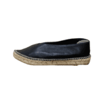 Celine Black Leather Babouche V Cut Espadrille Flats Size 38 - Image 6