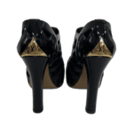 Louis Vuitton Black Patent Cutout Booties Size 37.5 - Image 7