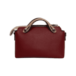 Fendi Pink/Red Leather Mini By The Way Boston Bag - Image 2