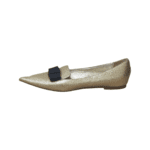Jimmy Choo Gold Glitter Gala Ballerina Flats Size 39 - Image 6