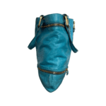 Jimmy Choo Turquoise Suede Leather Mona Tote - Image 2