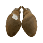 Bourne Brown Full Sequins Embellished Open Toe Pumps Size 39 - Image 8