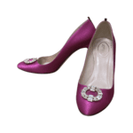 Sarah Jessica Parker Fuchsia Satin Pumps Size 42 - Image 2
