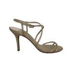 Jimmy Choo Beige Satin Strappy Sandals Size 38 - Image 3