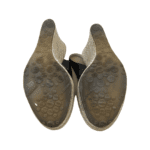 Jimmy Choo Black Patent Leather and Rope Open Toe Wedge Size 38 - Image 7