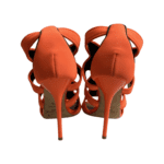 Jimmy Choo Orange Zipper Sandals Size 38.5 - Image 2