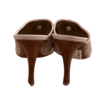 Bottega Veneta Nude Intrecciato Leather Mules Size 40.5 - Image 6