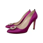 Sarah Jessica Parker Fuchsia Satin Pumps Size 42