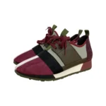 Carolina Herrera Multicolor Leather and Fabric Low Top Sneakers Size 37