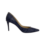 Christian Louboutin Blue Denim Spiked Anjalina Pumps Size 39.5 - Image 4