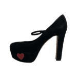Moschino Griselda Heart Print Mary Jane Shoes Size 38.5 - Image 4