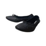 Bottega Veneta Black Intrecciato Detail Leather Bow Ballet Flats Size 37 - Image 2