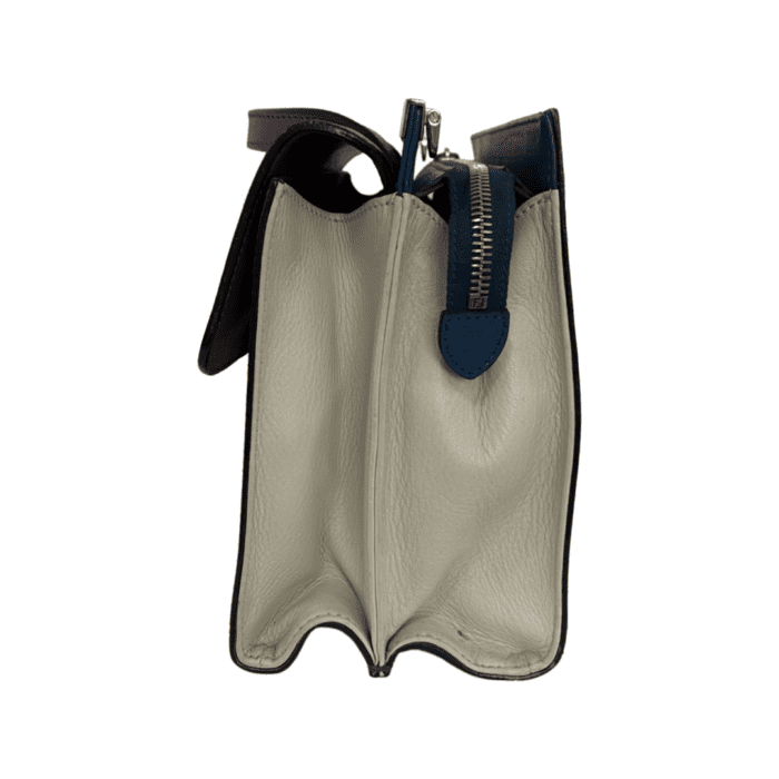 Fendi Tri Color Textured Leather Small Demi Jour Tote - Image 4