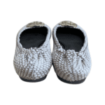 Tory Burch Reva Snake Print Leather and Calfskin Ballet Flats Size 38.5 - Image 7