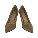 Charlotte Olympia Champagne Satin Silk & PVC Party Shoes 85 Pumps Size 37 - Image 2