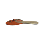 Charlotte Olympia Orange Kitty Mules Size 39.5 - Image 3