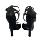 Bottega Veneta Navy Blue Intrecciato Sole Leather Block Heel Sandals Size 38.5 - Image 7