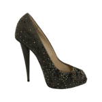 Giuseppe Zanooti Olive Green Crystal Embellished Suede Peep Toe Pumps Size 39 - Image 5