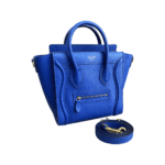 Celine Blue Leather Nano Top Handle Bag - Image 2