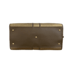 Saint Laurent Metallic Bronze Perforated Leather Large Cabas Chyc Tote - Image 5