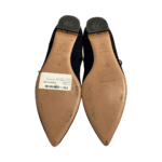 Aquazzura Navy Blue Suede Christy Lace Up Pointed Toe Flats Size 37.5 - Image 8