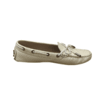 Tod's Beige Textured Leather Laccetto Driver Shoes Size 37.5 - Image 7