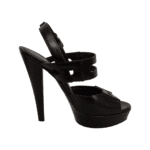 Saint Laurent Brown Leather Platform Sandals Size 35.5 - Image 6