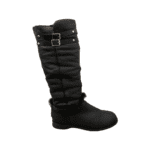 Jimmy Choo Brown Leather Knee Length Boots with Gold Buckles and Shearling Lining Size 38.5 - Image 7