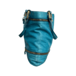 Jimmy Choo Turquoise Suede Leather Mona Tote - Image 3