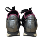 Balenciaga Black/Fuchsia Leather And Fabric Race Runner Low Top Sneakers Size 39 - Image 3