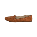 Bottega Veneta Orange Leather Intrecciato Woven Loafers Size 37 - Image 5