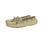 Tod's Beige Textured Leather Laccetto Driver Shoes Size 37.5 - Image 9