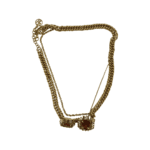 Carolina Herrera Crystal Embellished Gold Hardware Necklace