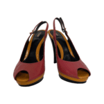 Fendi Tri Color Platform Slingback Sandals Size 38 - Image 2