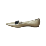 Jimmy Choo Gold Glitter Gala Ballerina Flats Size 39 - Image 4