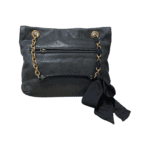 Lanvin Black Leather Chained Shoulder Bag - Image 2