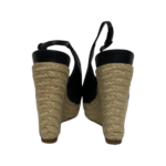 Dior Black Quilted and Patent Leather Platform Sandals Size 37 - Image 7