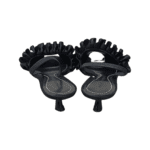 Marco De Vincenzo Black Fabric Slingback Sandals Size 38 - Image 3