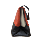 Celine Multicolor (Red, White and Black) All Soft Leather Handbag - Image 4