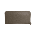 Fendi Beige Textured Leather Zip Long Bifold Wallet - Image 5