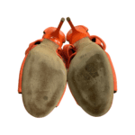 Jimmy Choo Orange Zipper Sandals Size 38.5 - Image 10
