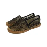 Dolce & Gabbana Black Lace Espadrille Size 39