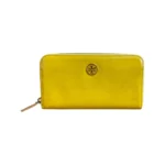 Tory Burch Yellow Leather Long Wallet